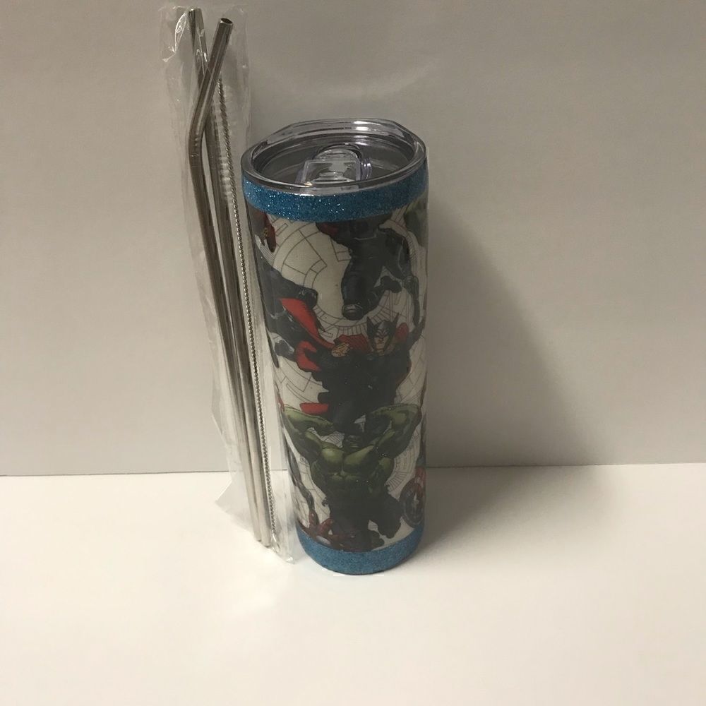 Handmade Stainless Steel Marvel Avengers tumbler